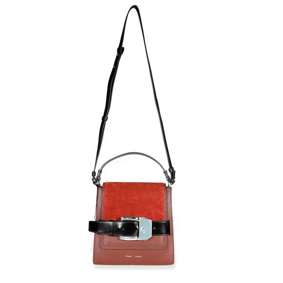 Proenza Schouler Russet Calfskin & Suede Buckle Trapeze Bag - Picture 6 of 6